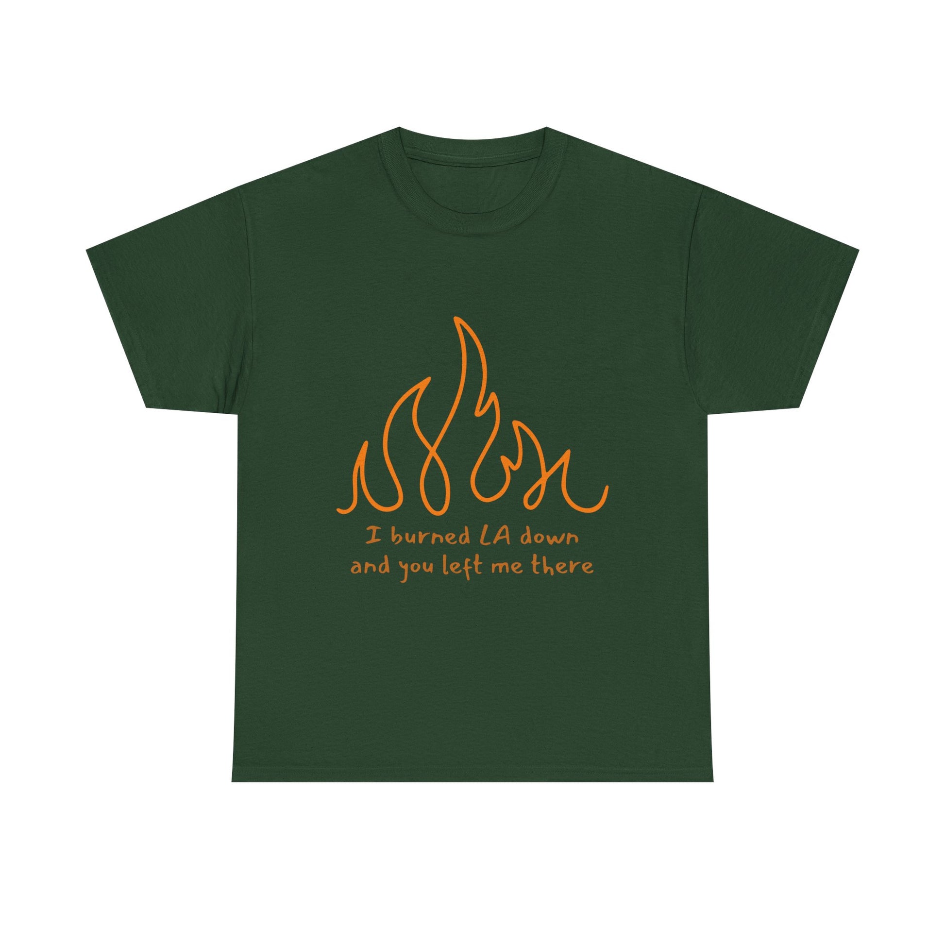 Flame Unisex Heavy Cotton Tee - snazzymerch
