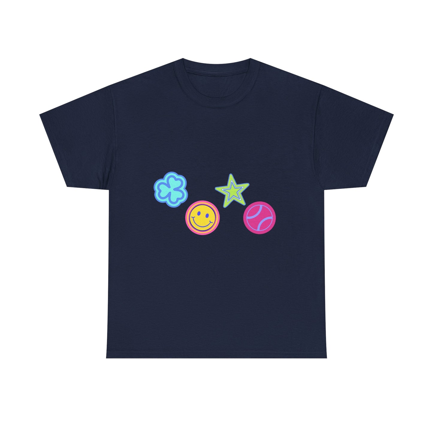 Lucky Star & Clover Patch Unisex Heavy Cotton Tee - snazzymerch