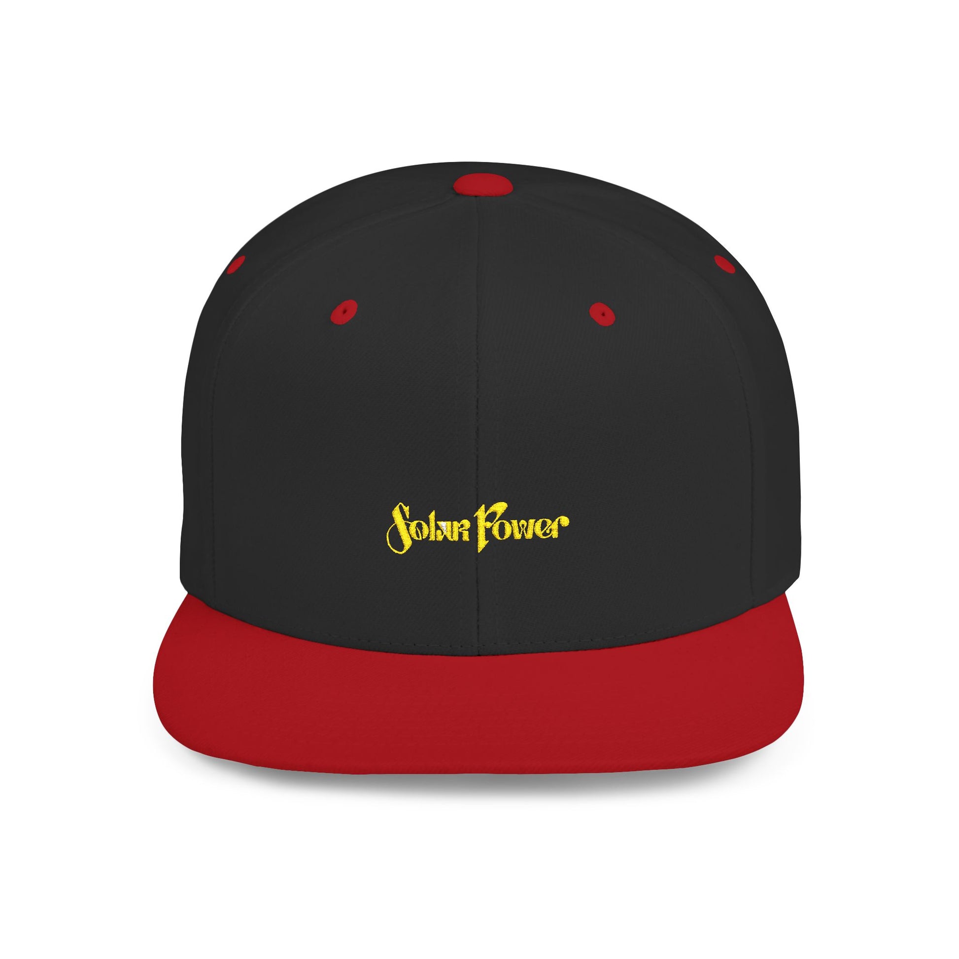 Solar Power Retro Flat Bill Snapback - snazzymerch