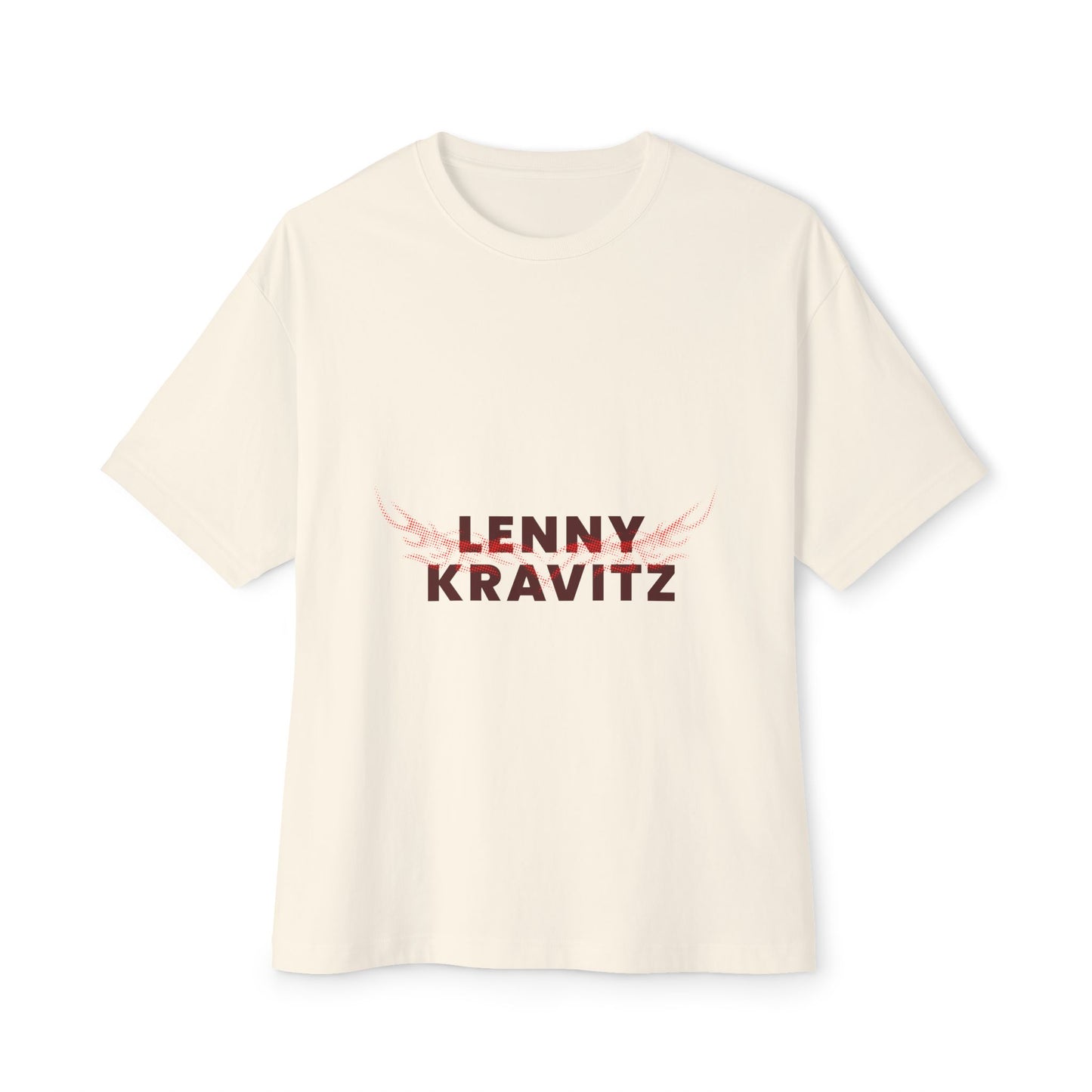 Fire Aura Grid Unisex Oversized Boxy tee Printify