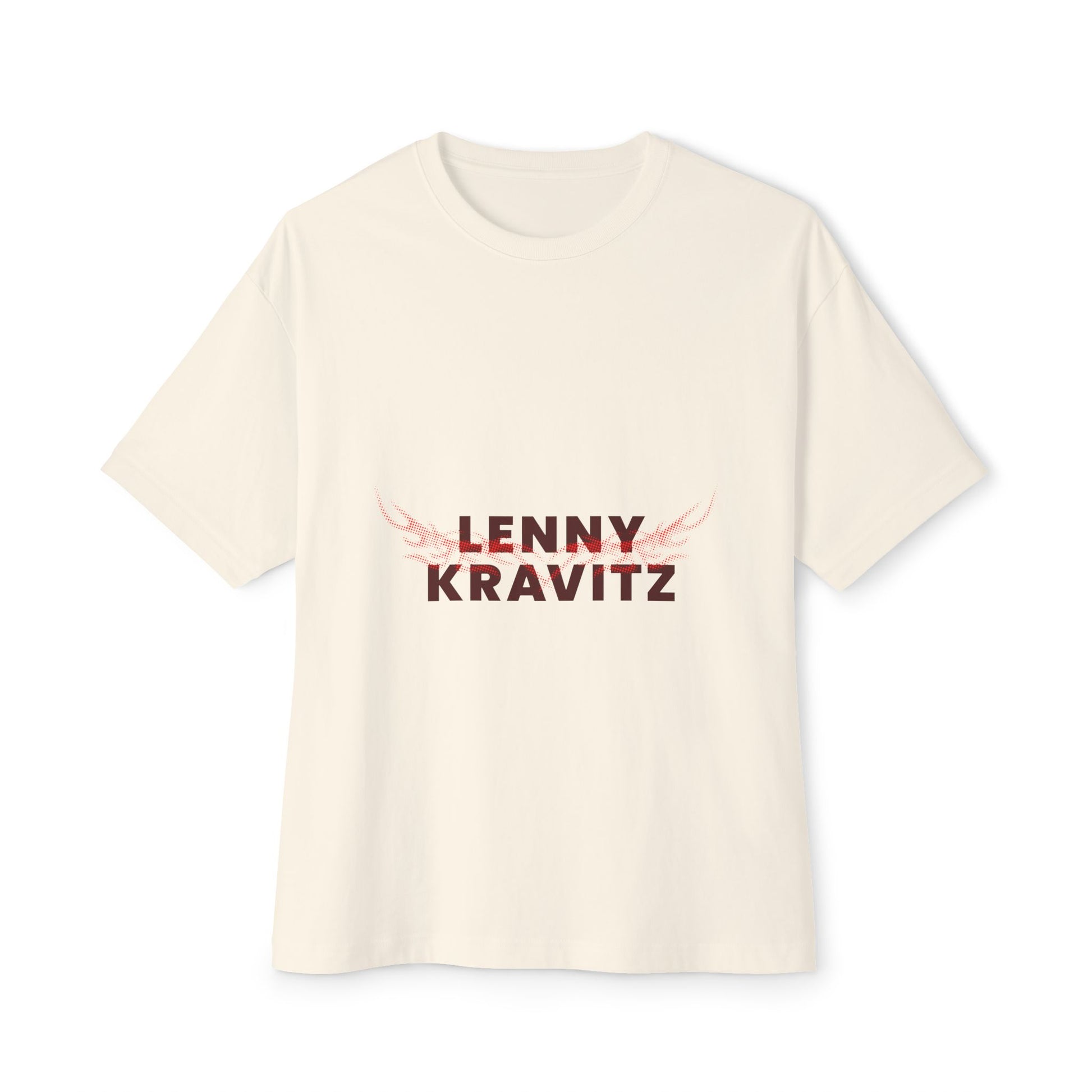 Fire Aura Grid Unisex Oversized Boxy tee Printify