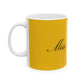 Minimalist Monochrome Ceramic Mug, (11oz, 15oz) - snazzymerch