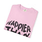 Billie Eilish Inspired Dyed T-shirt – Happier Heart Lettering Edition Printify