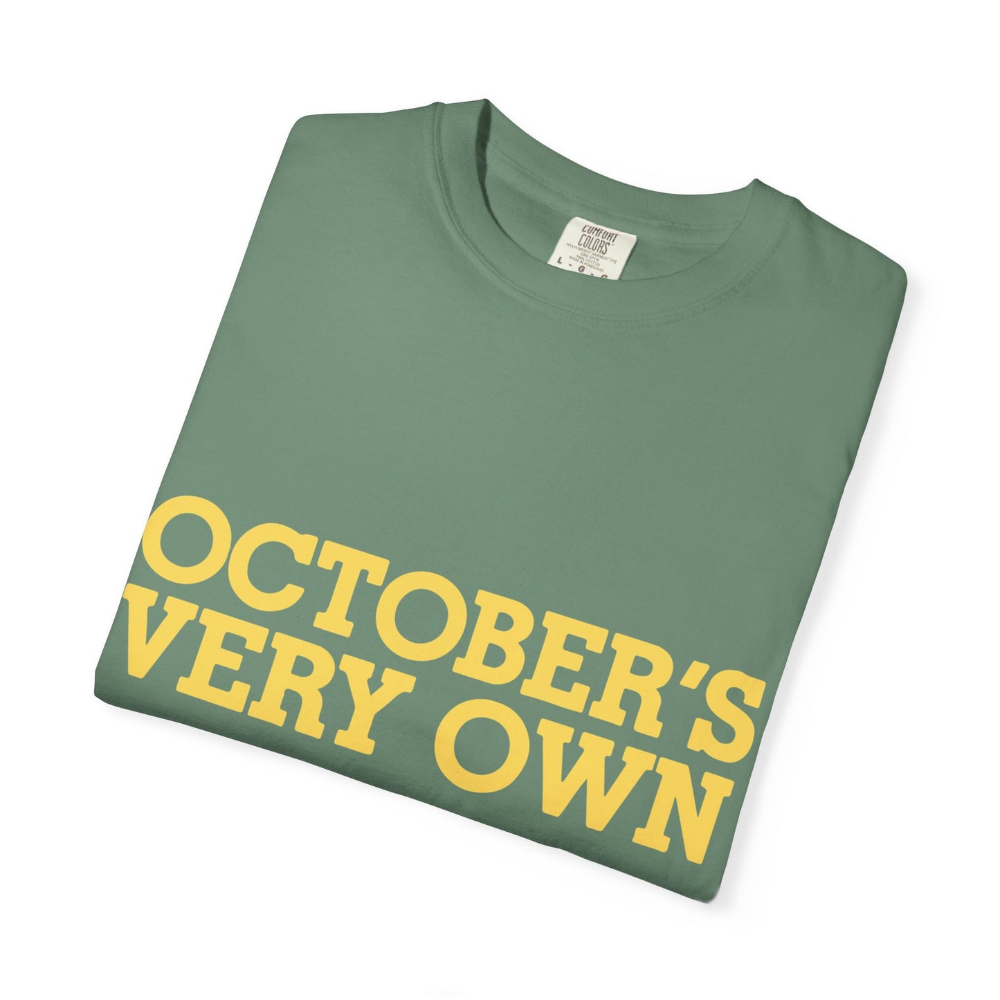 October’s Very Own Bold Logo Dyed Tshirt Printify