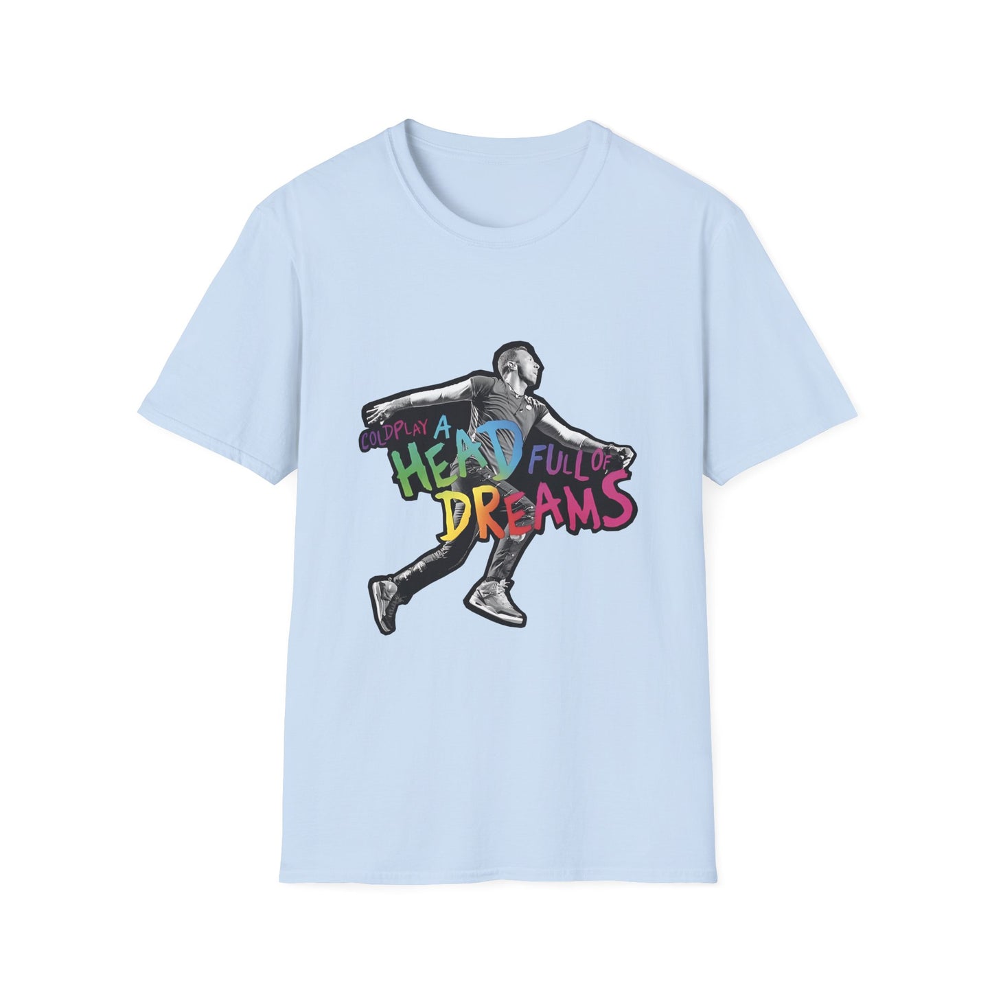 Unisex Softstyle T-Shirt Inspired by Coldplay A Head Full of Dreams Chris Printify