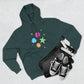 Color Pop Charm Patch Three-Panel Fleece Hoodie - snazzymerch