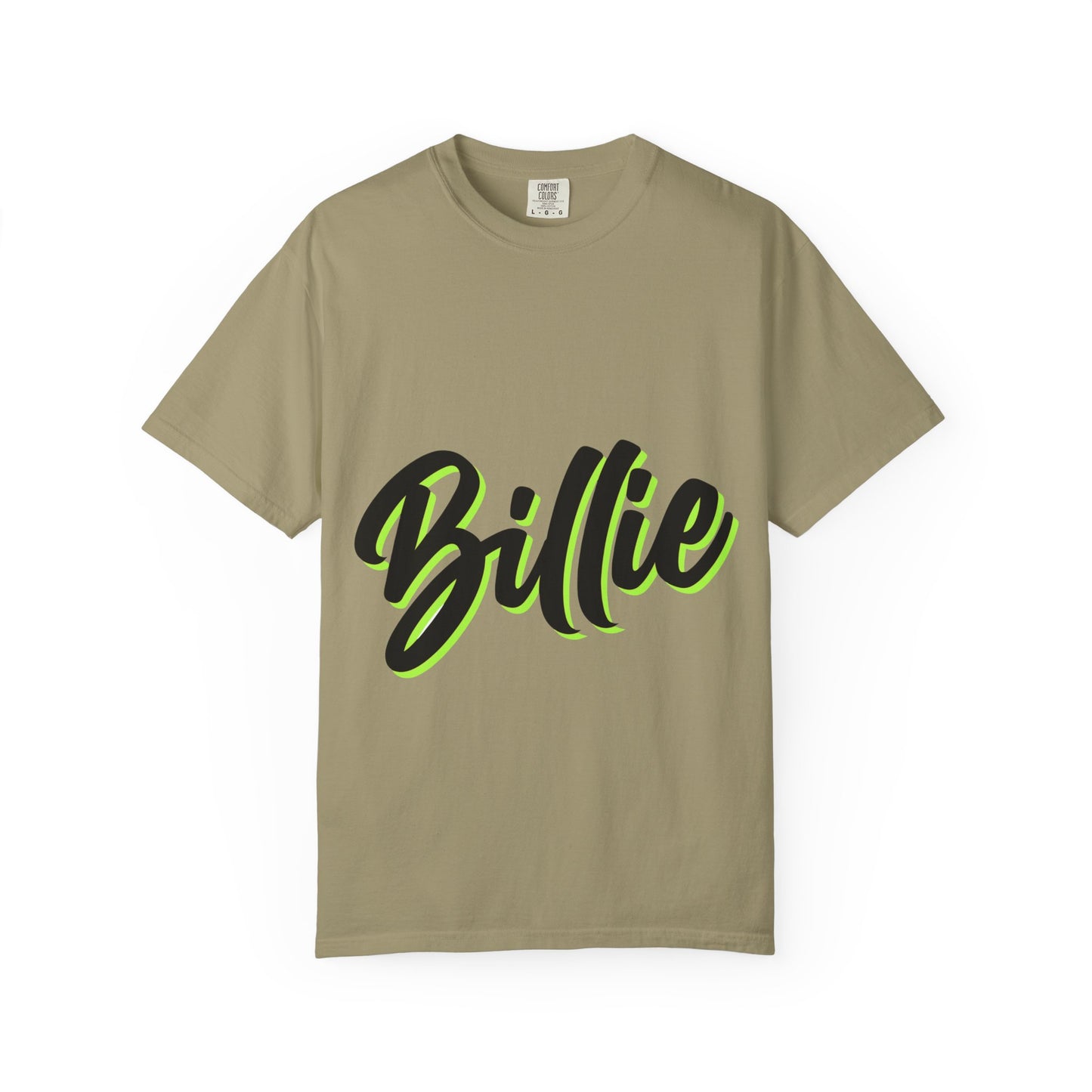 Billie Eilish Inspired Dyed T-shirt – Electric Script Vibes Edition Printify
