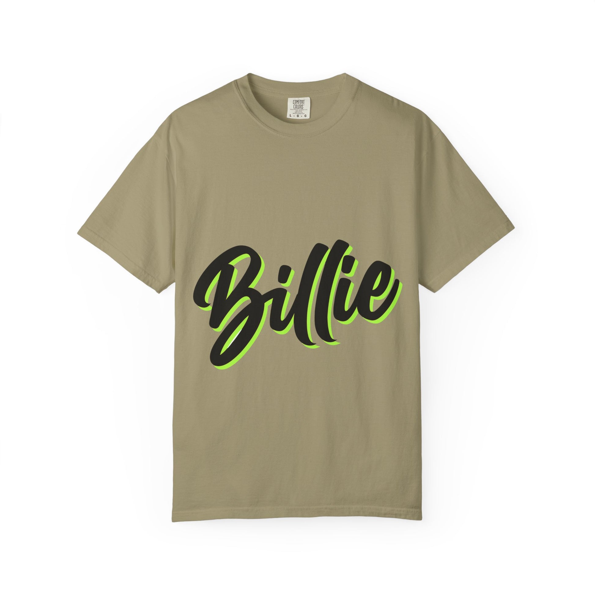 Billie Eilish Inspired Dyed T-shirt – Electric Script Vibes Edition Printify