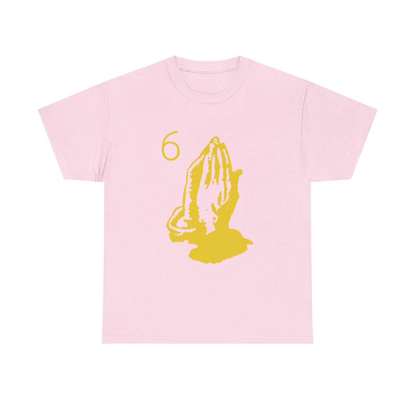 6 God Prayer Hands Heavy Cotton Tee Printify