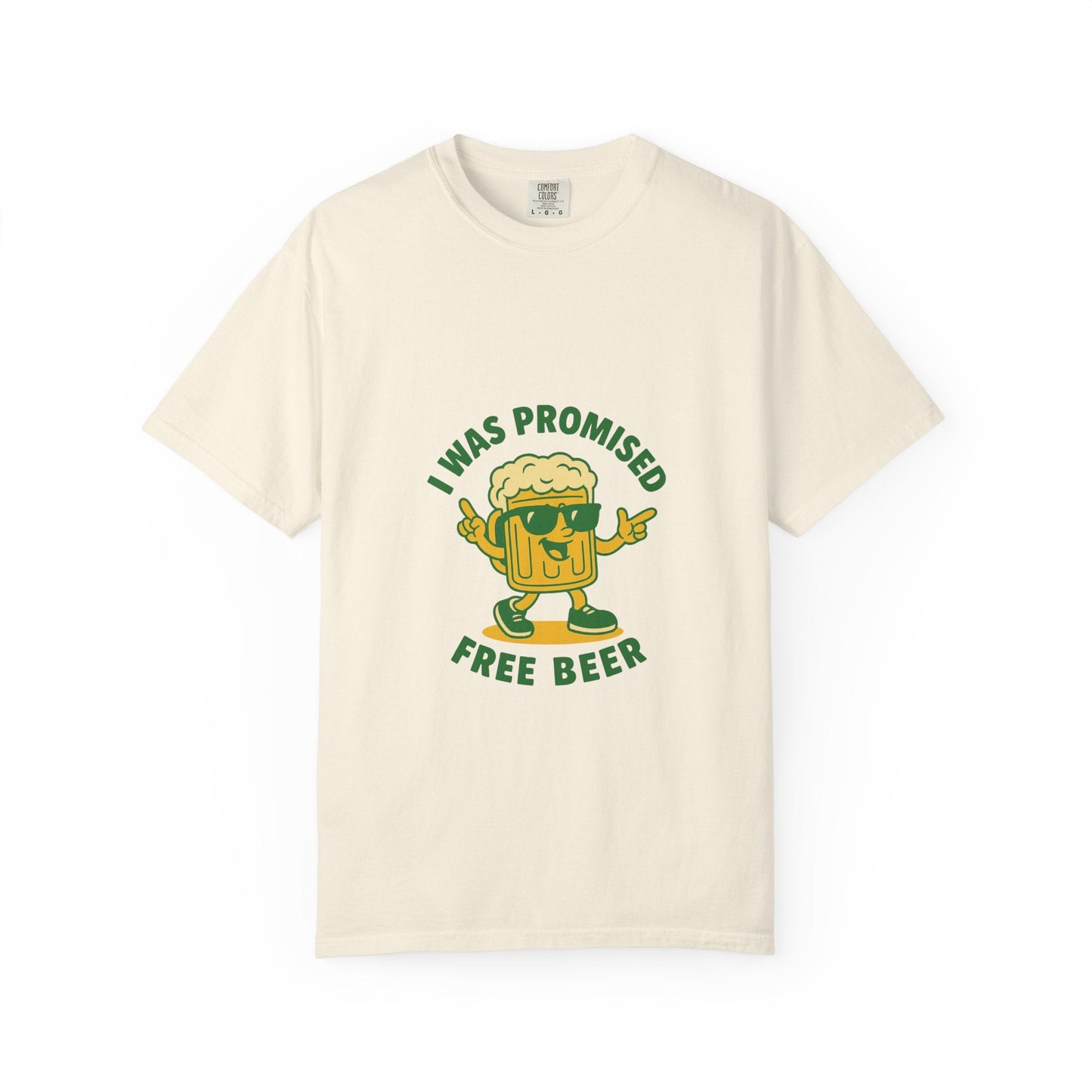 Unisex Garment-Dyed T-shirt – Snazzy Free Beer Edition Printify