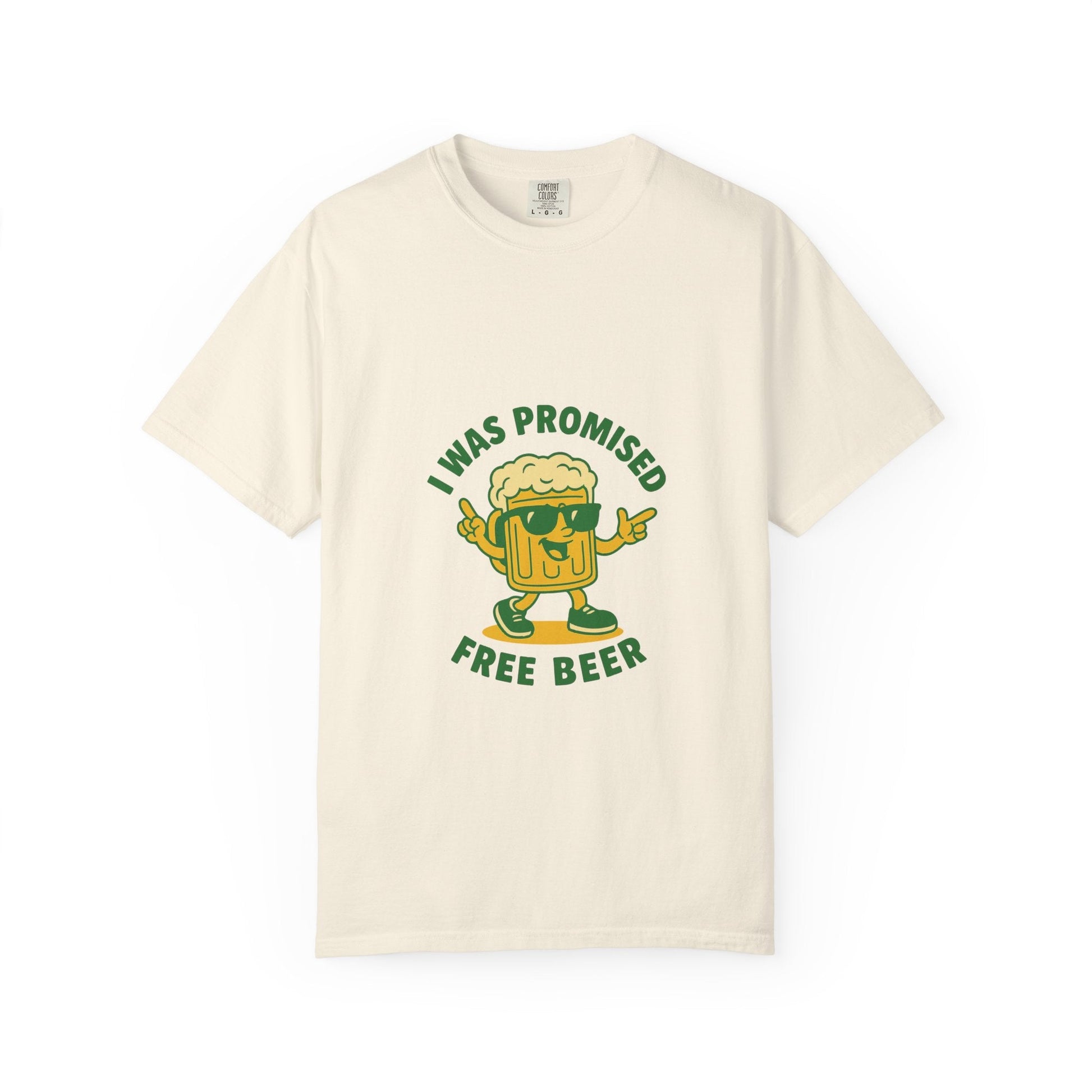 Unisex Garment-Dyed T-shirt – Snazzy Free Beer Edition Printify