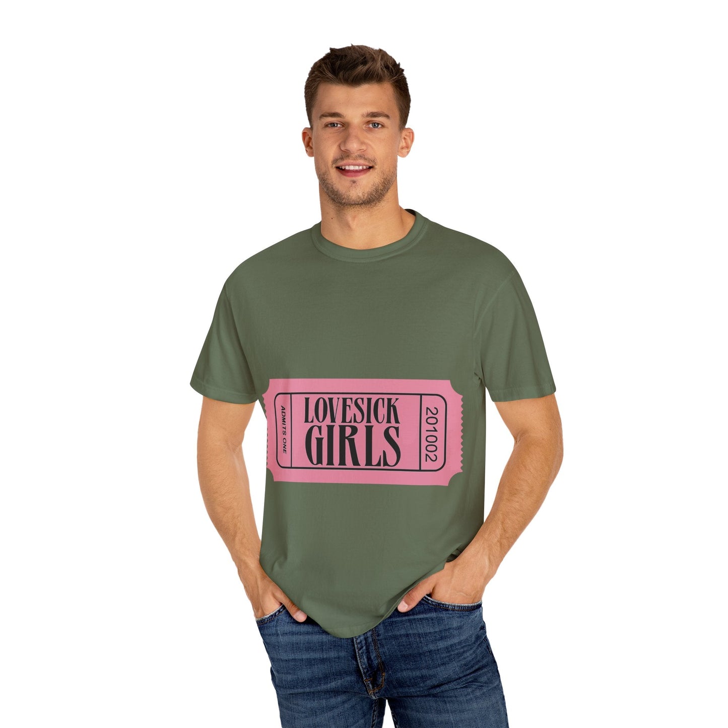 Lovesick Girls Ticket – Dyed T-shirt Printify