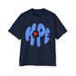 Heart of Hope Retro Men's Heavy Oversized Tee - snazzymerch