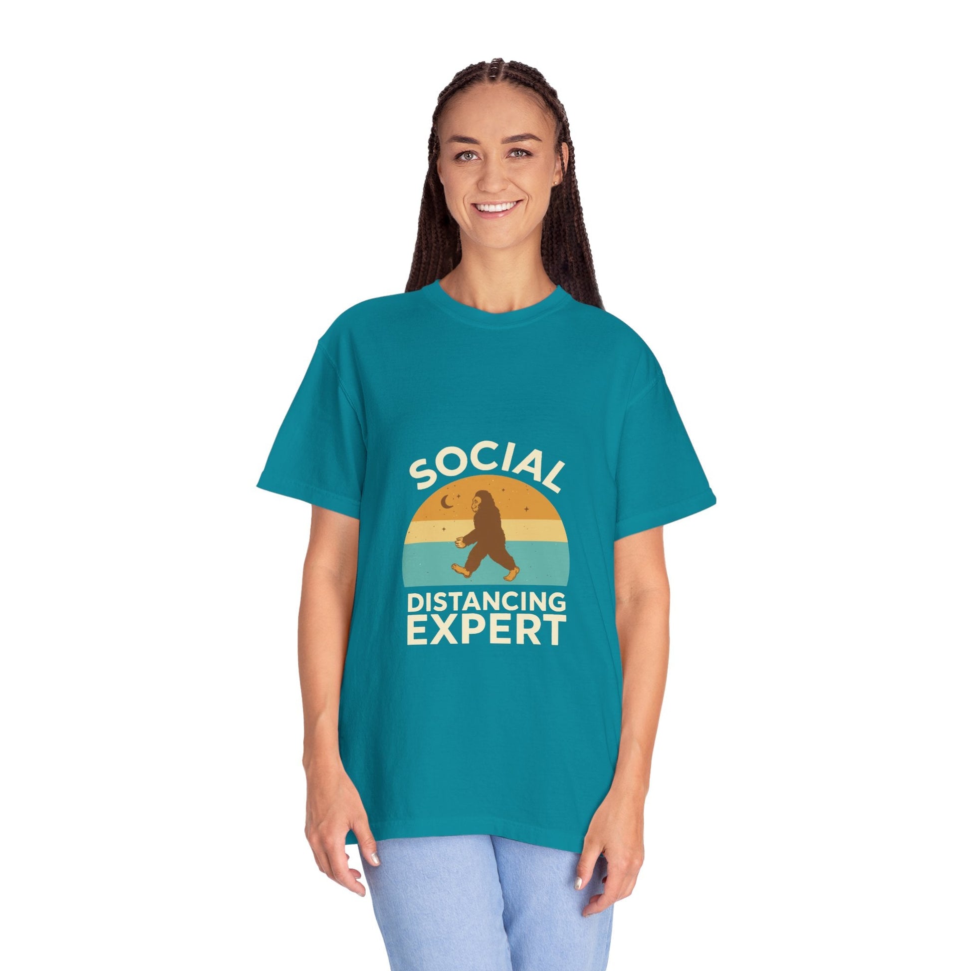 Dyed T-shirt – Snazzy Social Distance Edition Printify