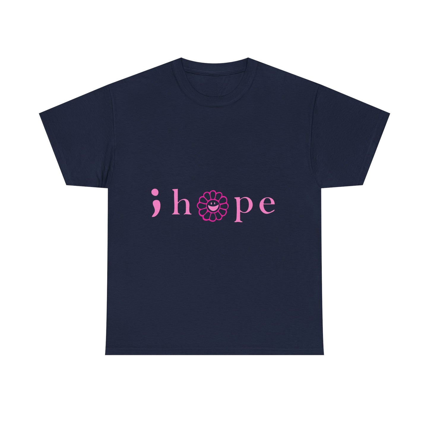 Pink Hope Smile Unisex Heavy Cotton Tee - snazzymerch