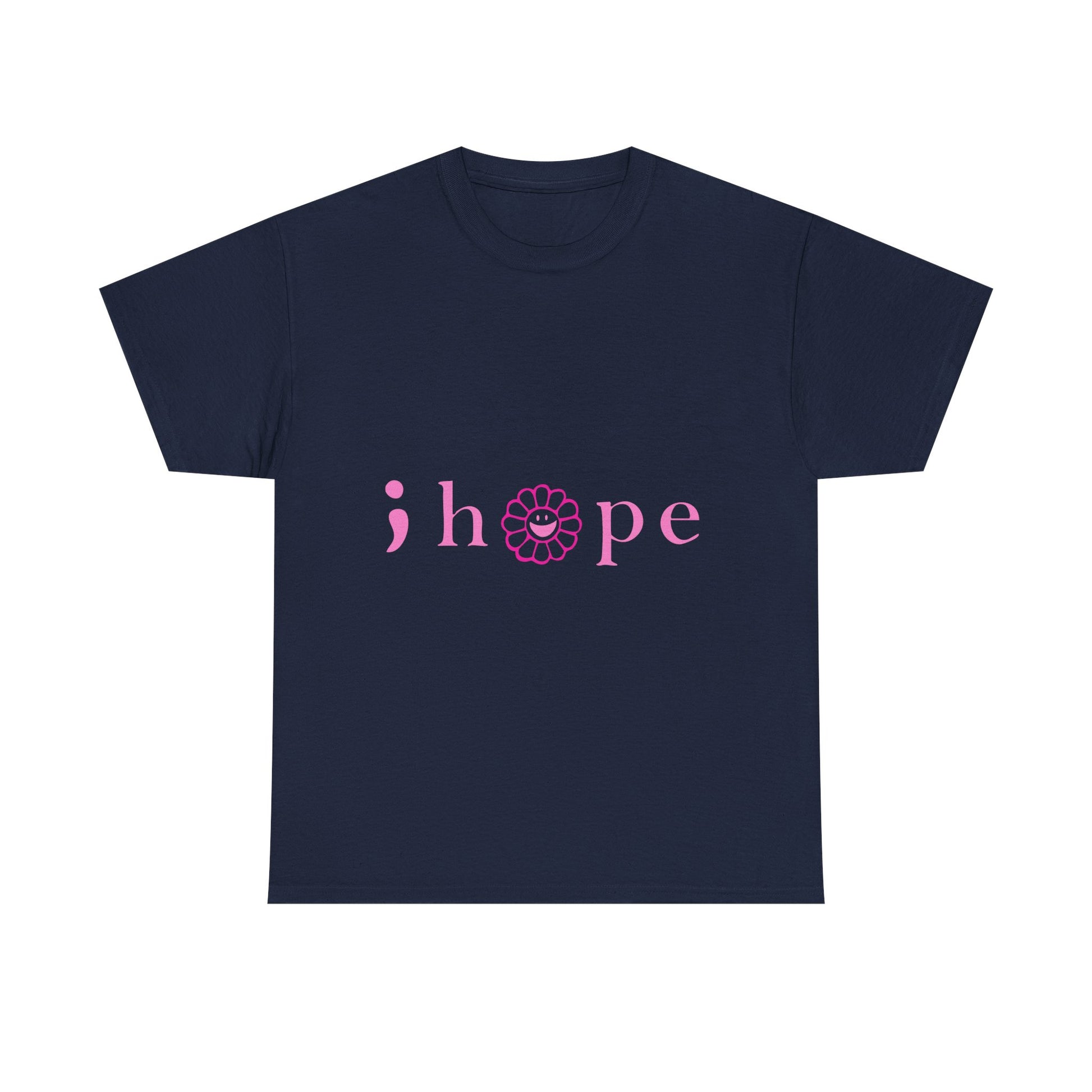 Pink Hope Smile Unisex Heavy Cotton Tee - snazzymerch