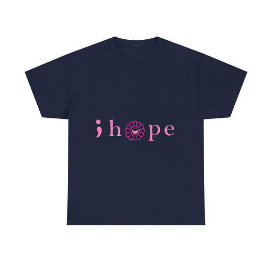 Pink Hope Smile Unisex Heavy Cotton Tee - snazzymerch