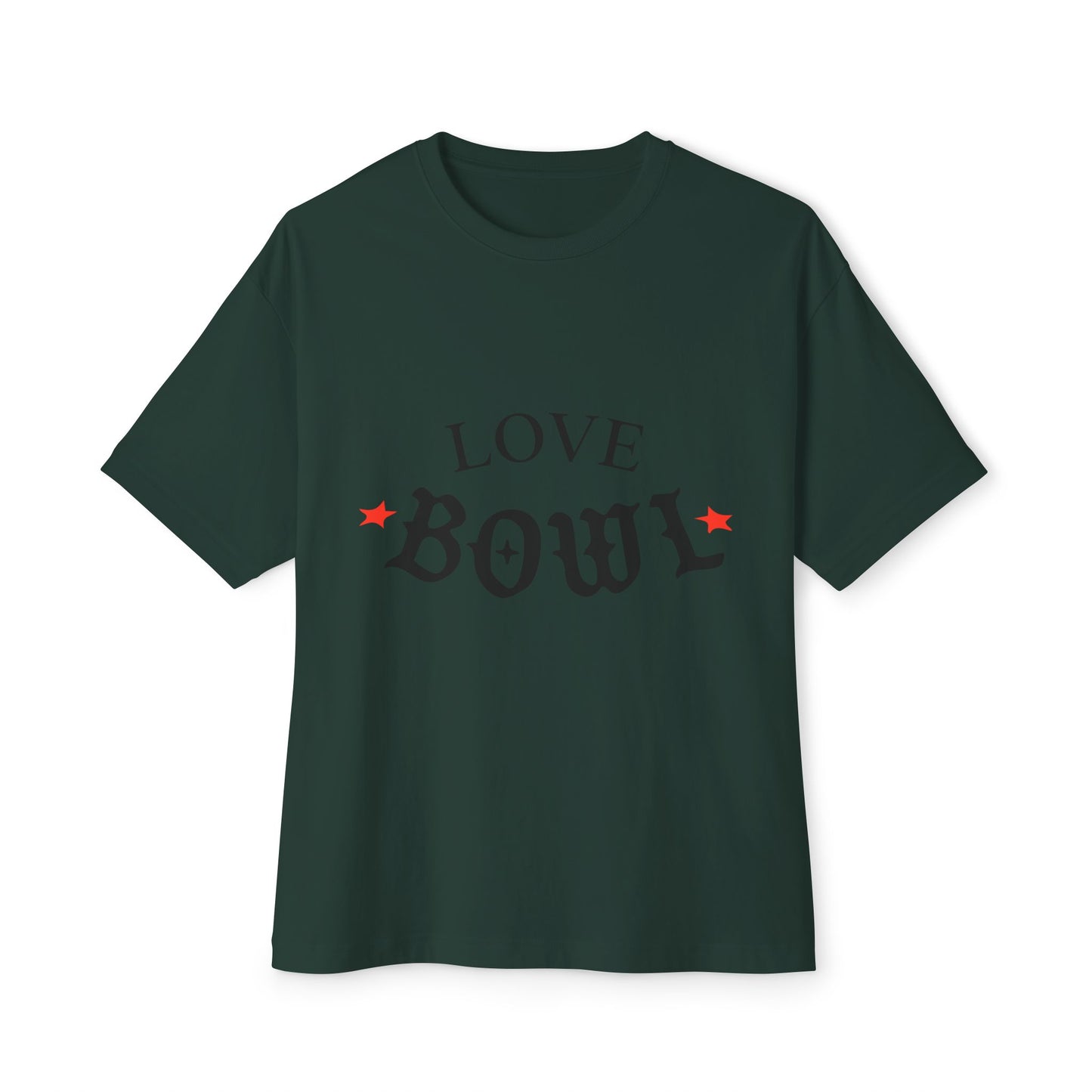 Love Bowl Retro Unisex Oversized Boxy Tee - snazzymerch