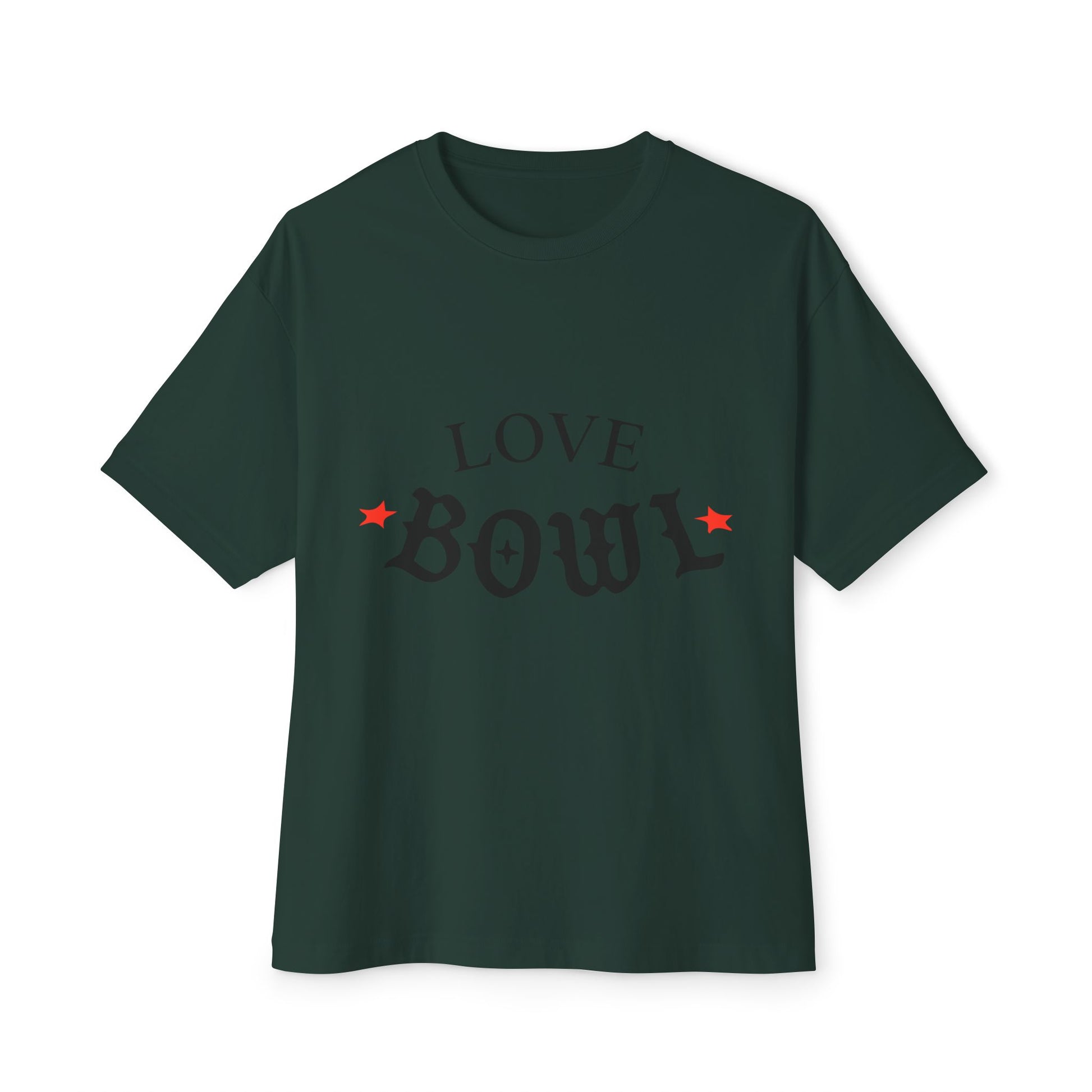 Love Bowl Retro Unisex Oversized Boxy Tee - snazzymerch