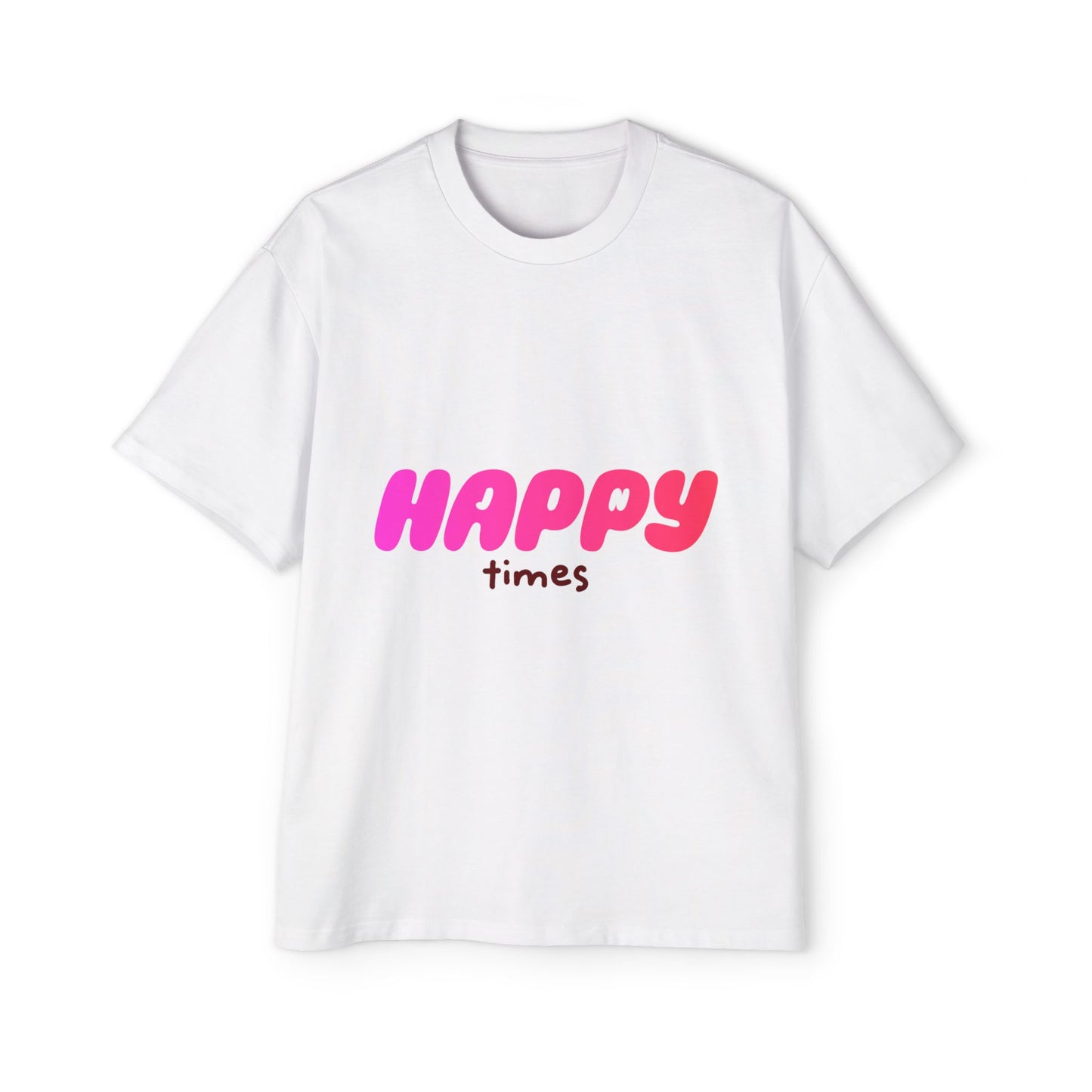 Happy Times Gradient Men's Heavy Oversized Tee - snazzymerch