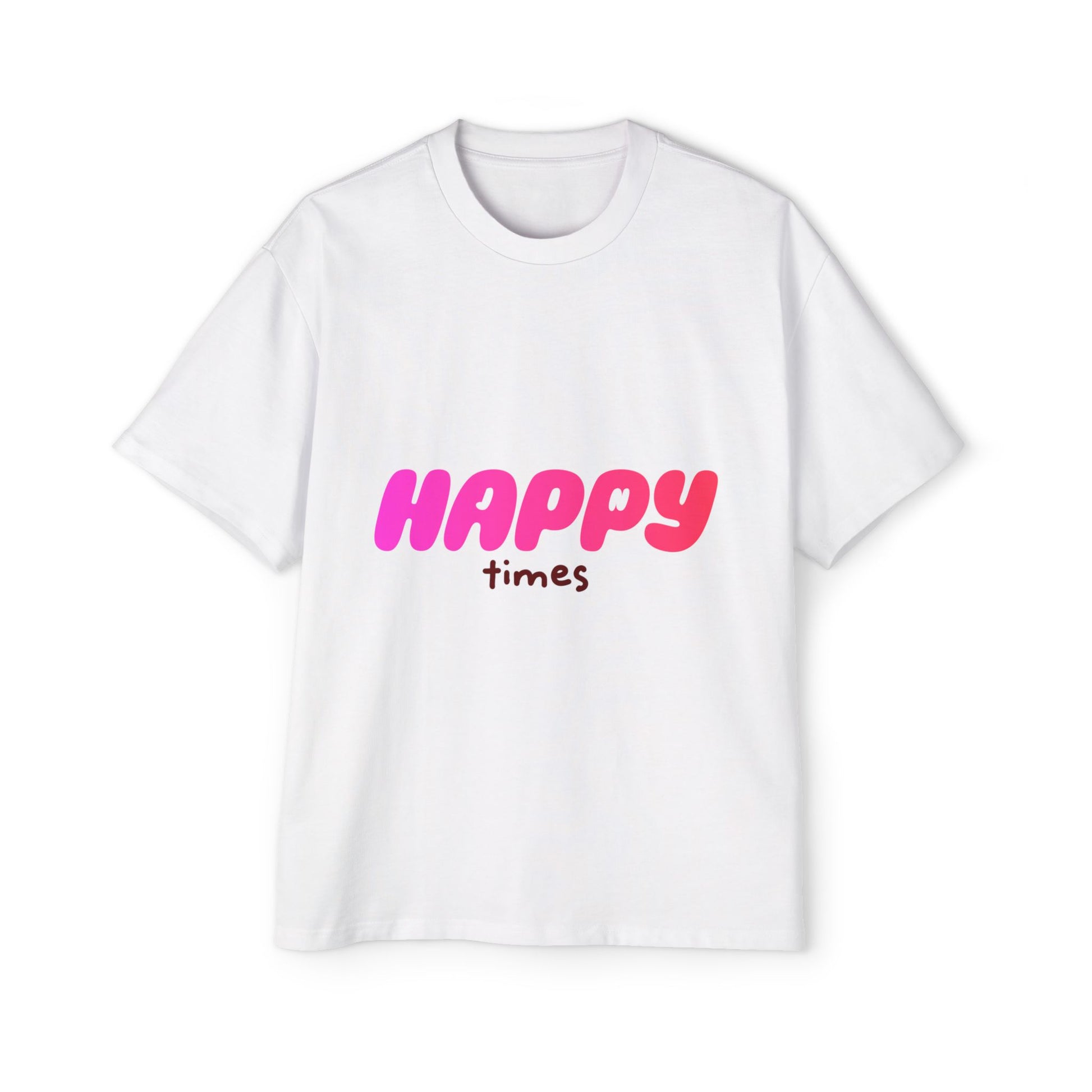 Happy Times Gradient Men's Heavy Oversized Tee - snazzymerch