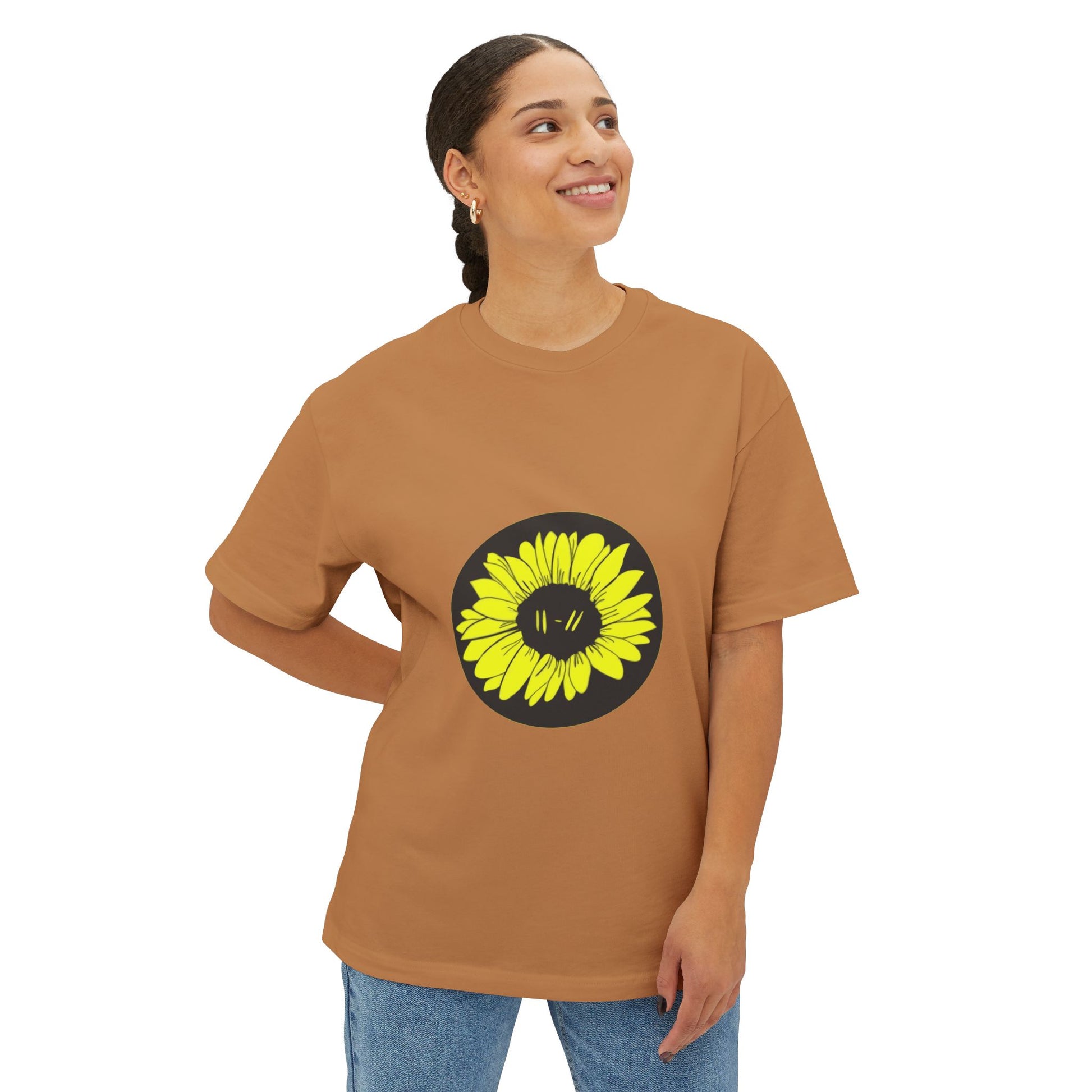 Bloom Aura Unisex Oversized Boxy Tee - snazzymerch