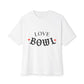Love Bowl Retro Unisex Oversized Boxy Tee - snazzymerch