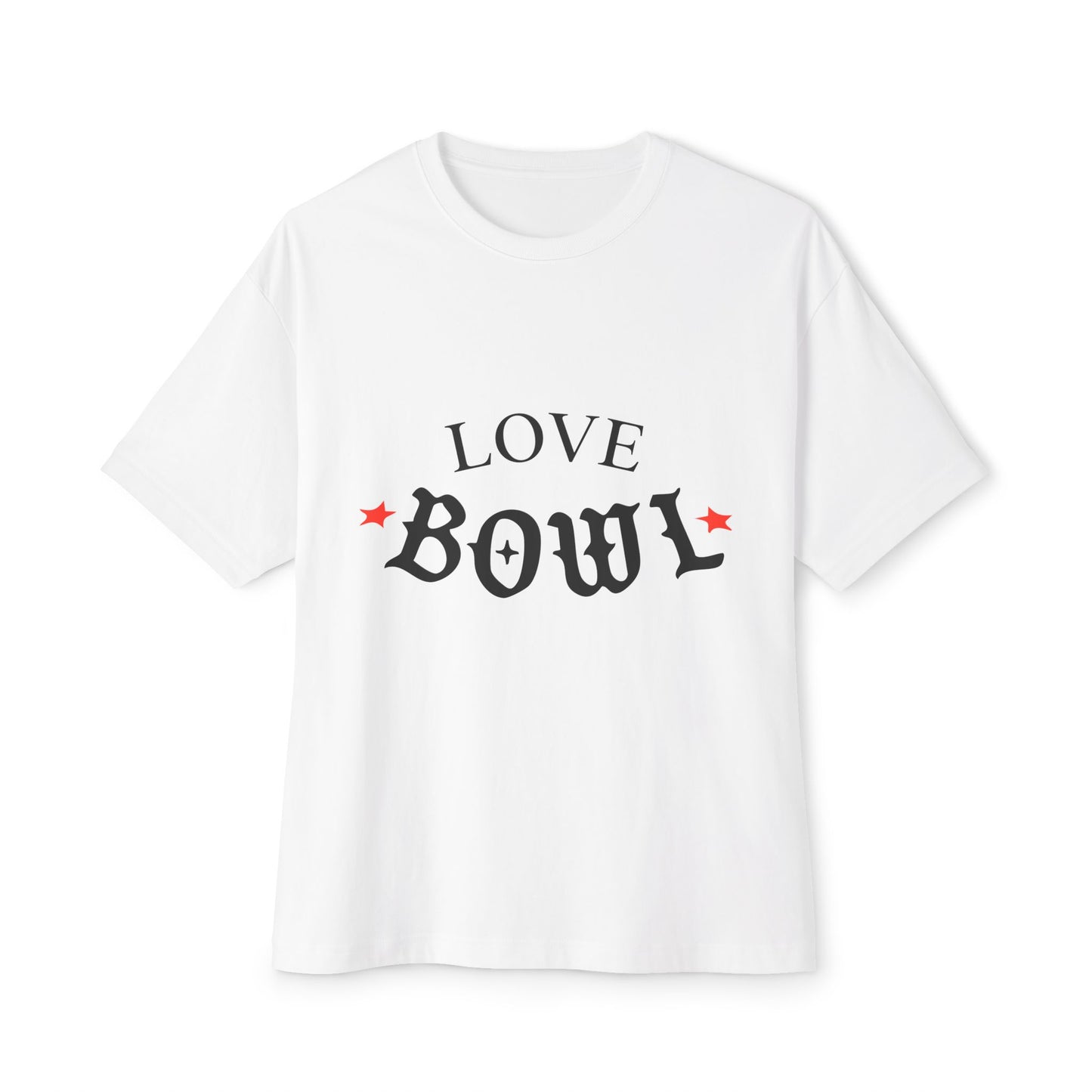 Love Bowl Retro Unisex Oversized Boxy Tee - snazzymerch