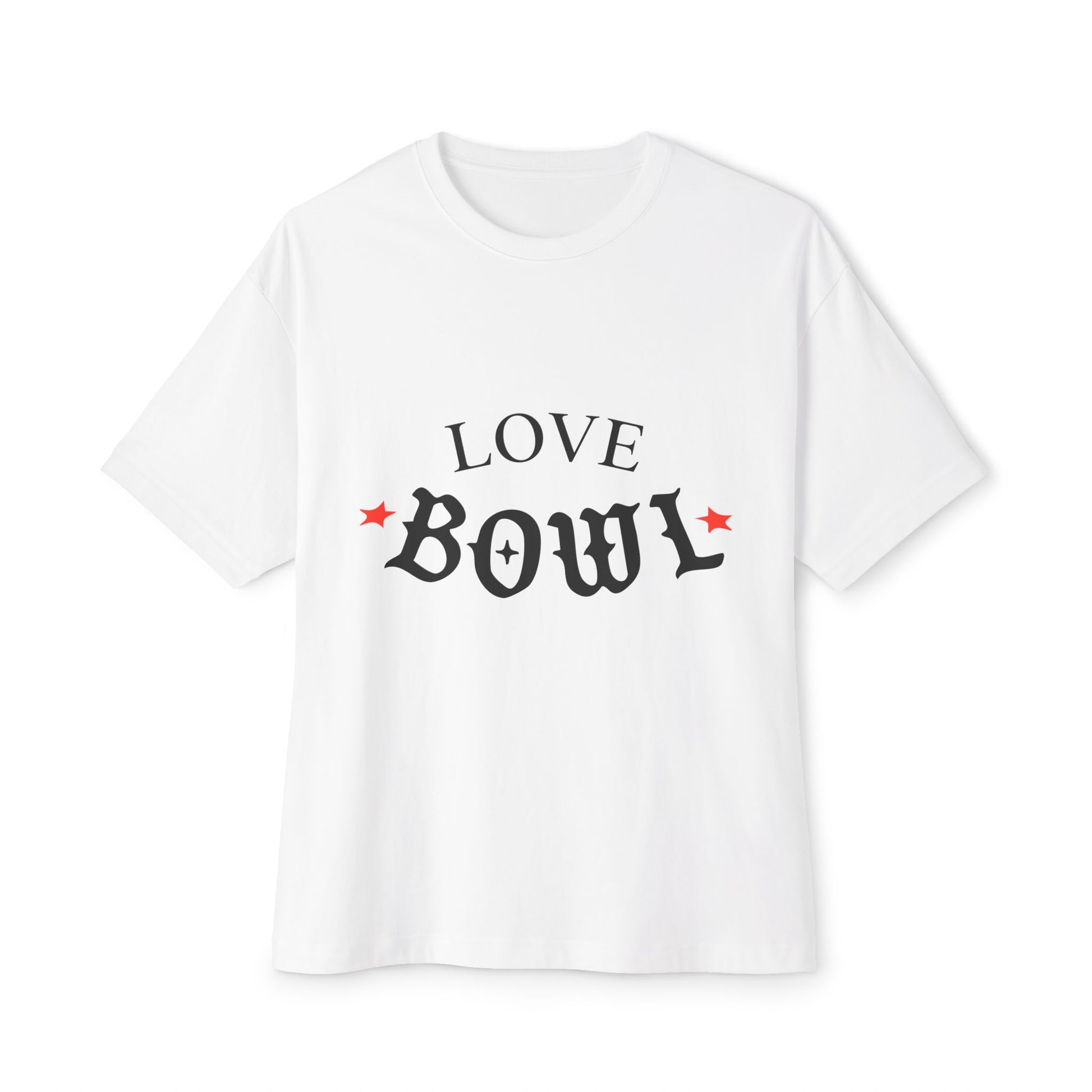 Love Bowl Retro Unisex Oversized Boxy Tee - snazzymerch