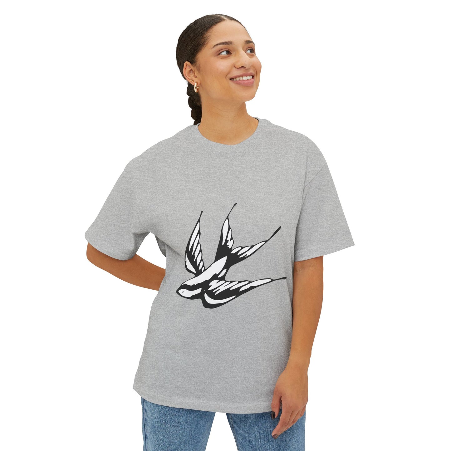 Flight Marked Unisex Oversized Boxy Tee Printify