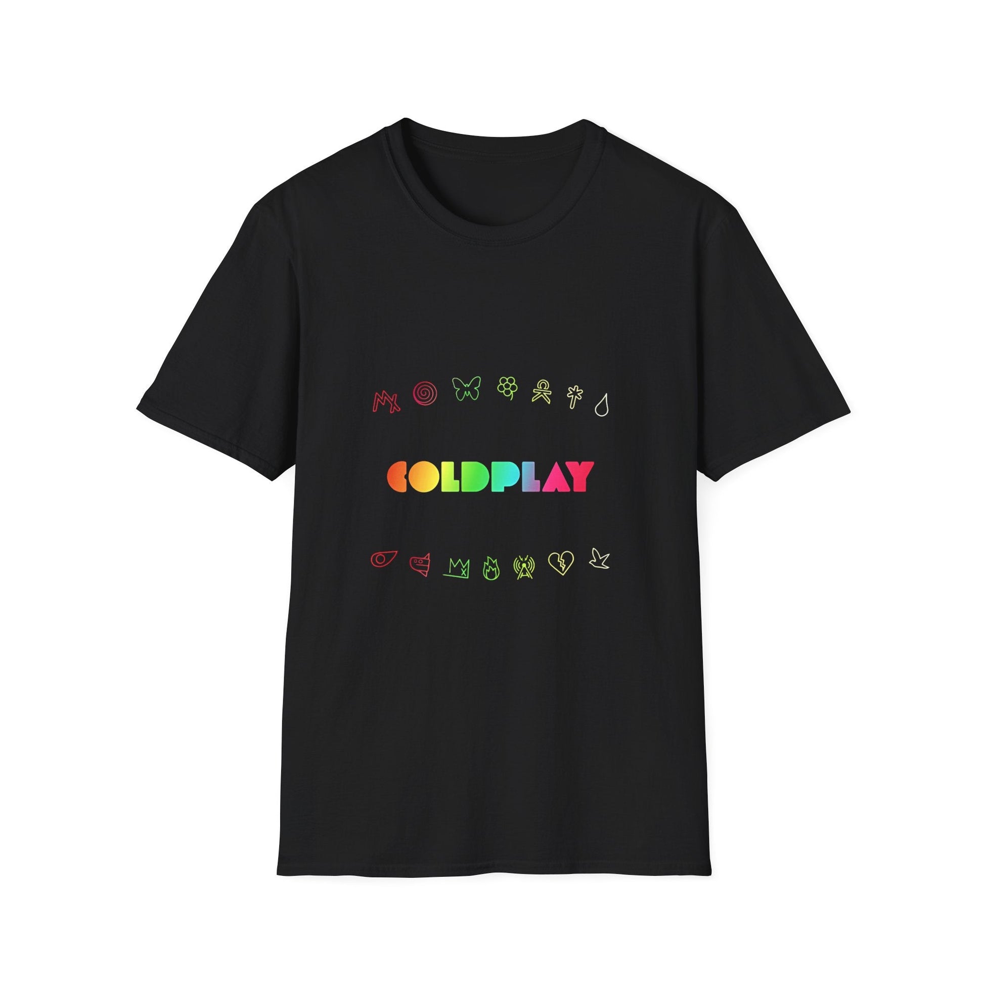 Unisex Softstyle T-Shirt Inspired by Coldplay’s Signage Printify