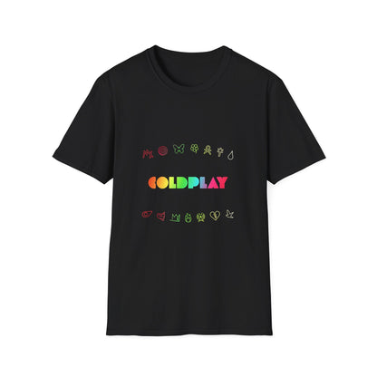 Unisex Softstyle T-Shirt Inspired by Coldplay’s Signage Printify
