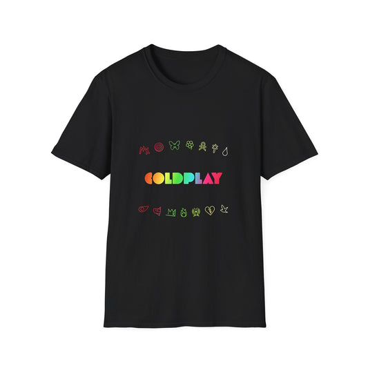 Unisex Softstyle T-Shirt Inspired by Coldplay’s Signage Printify