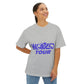 World Tour Bubble Letter-Oversized Tee Printify