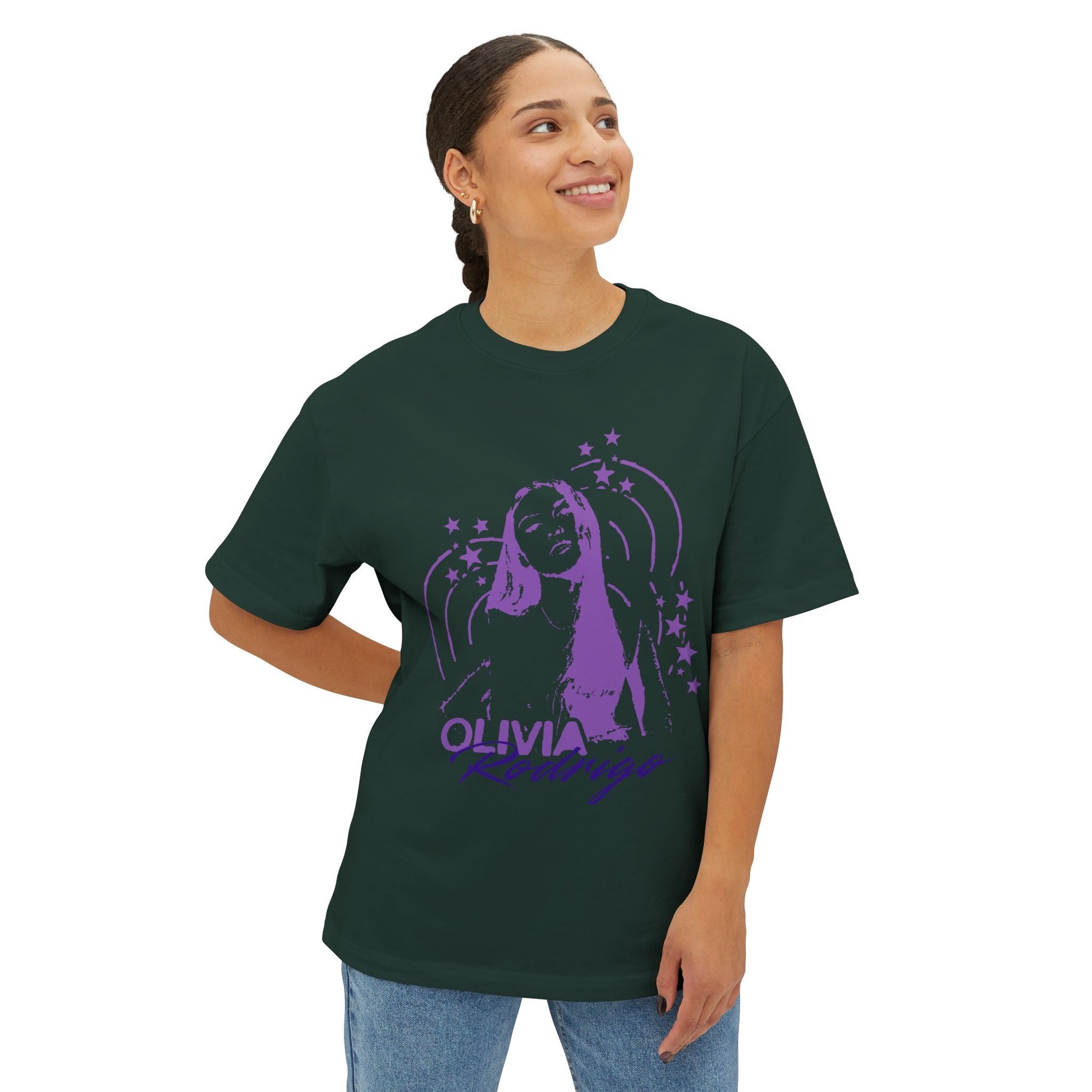 Olivia Rodrigo Star Portrait-Oversized Tee Printify