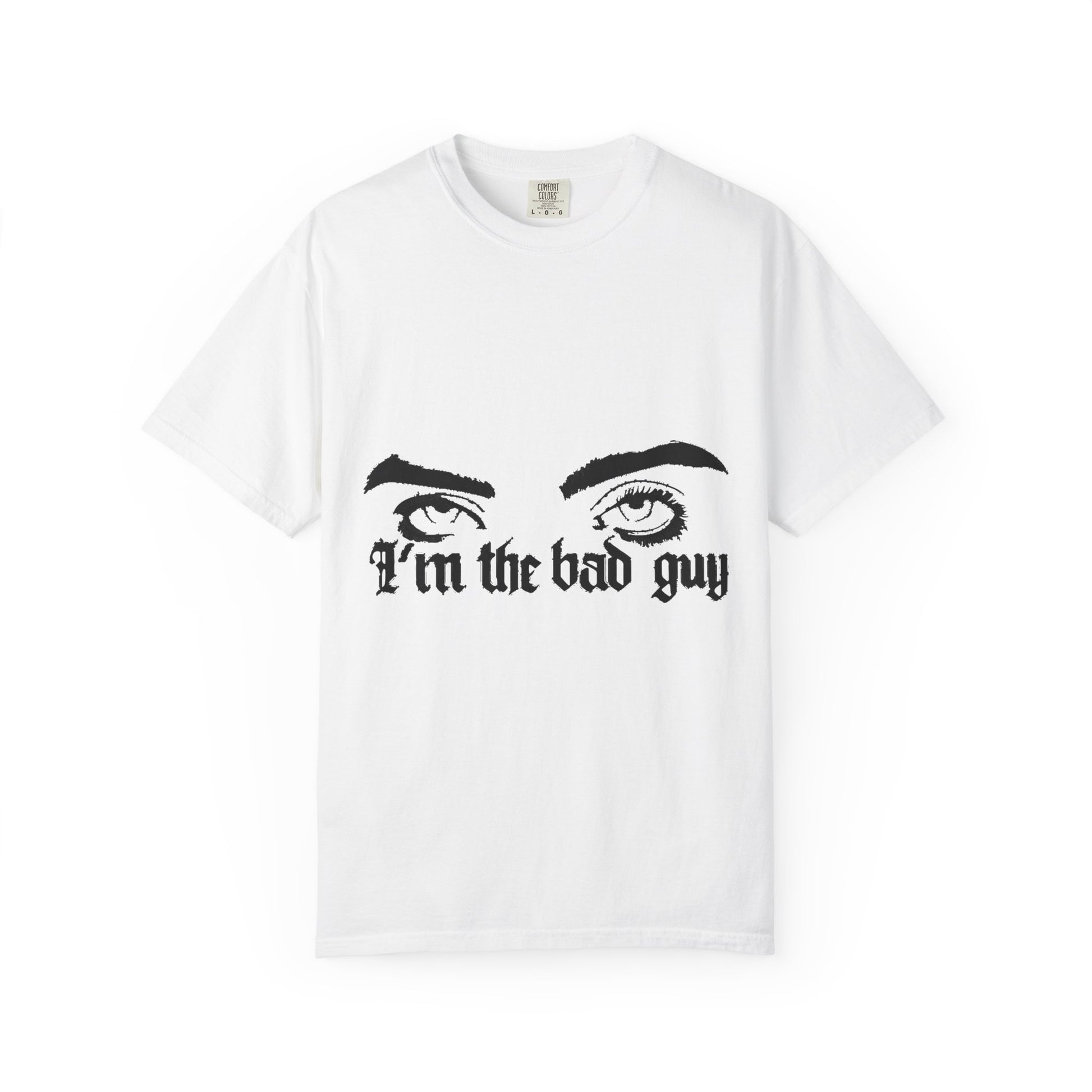 Billie Eilish Inspired Dyed T-shirt – Eyes & Shadows Gothic Edition Printify