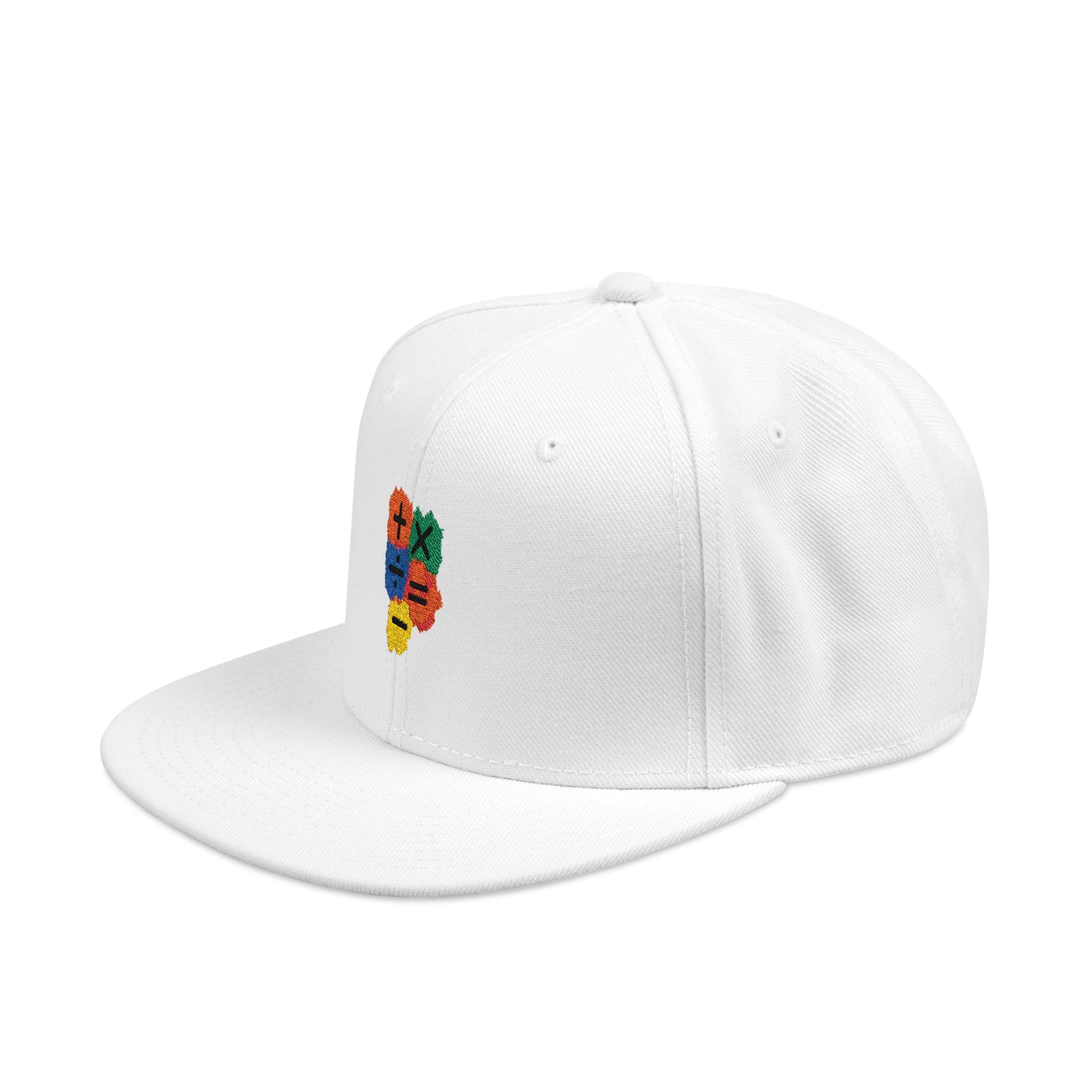 Orange Equals Symbol Snapback Cap Printify