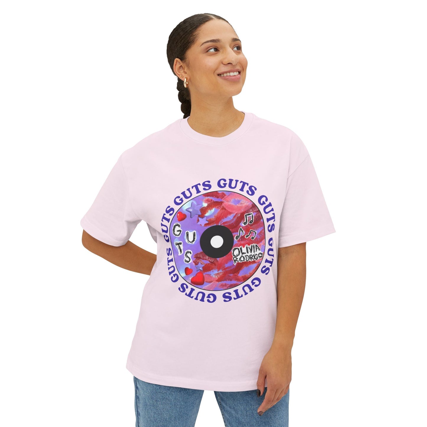 Guts Album Art CD-Oversized Tee Printify