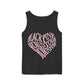 Born Pink Heart Typography – Dyed Tank Top Printify