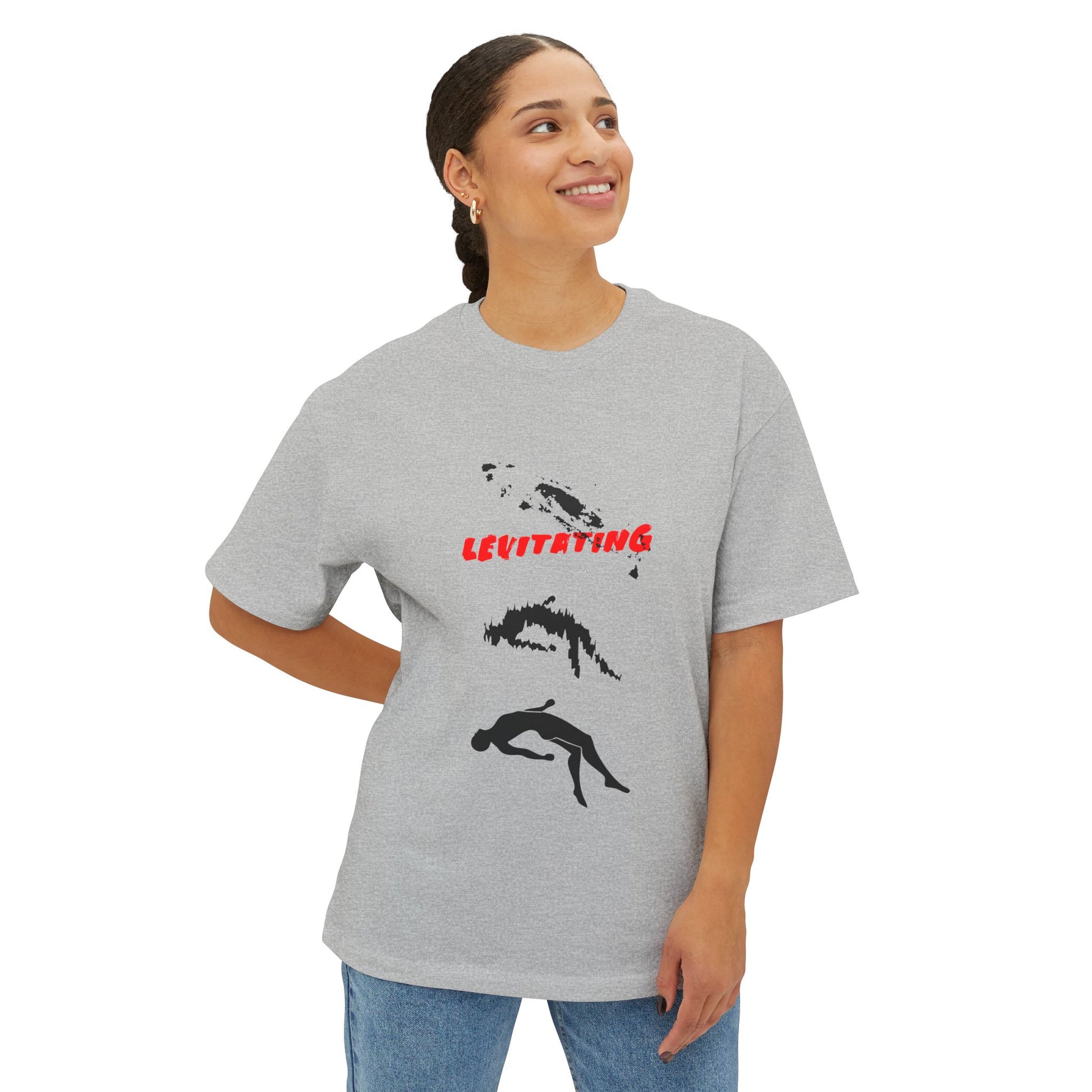 Levitating Vibes Unisex Oversized Boxy Tee - snazzymerch