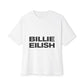 Billie Eilish Inspired Oversized T-Shirt – Stacked Glow Text Edition Printify