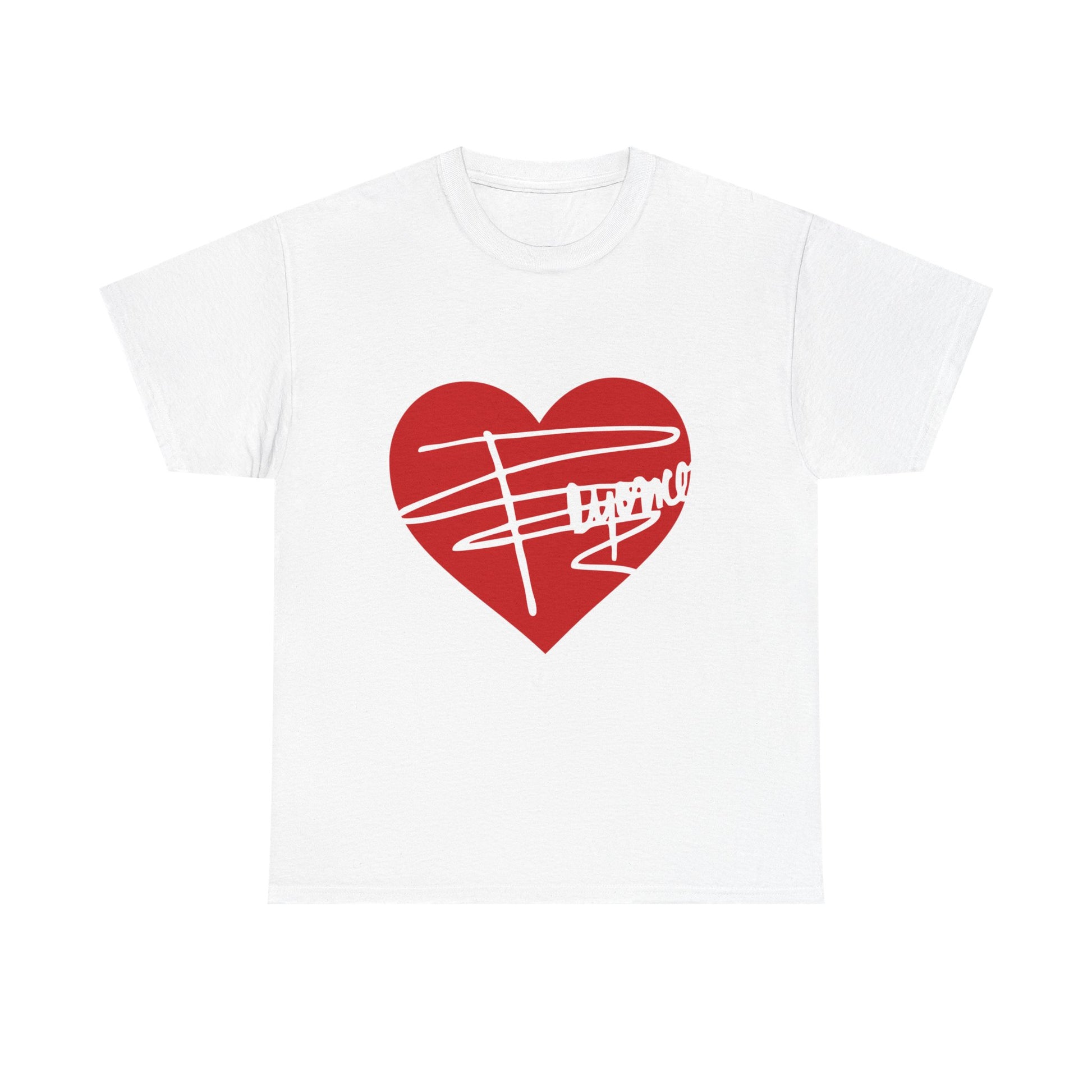 Heartline Script Love Art Unisex Heavy Cotton Tee - snazzymerch