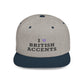 I Love British Accents - Flat Bill Snapback Printify