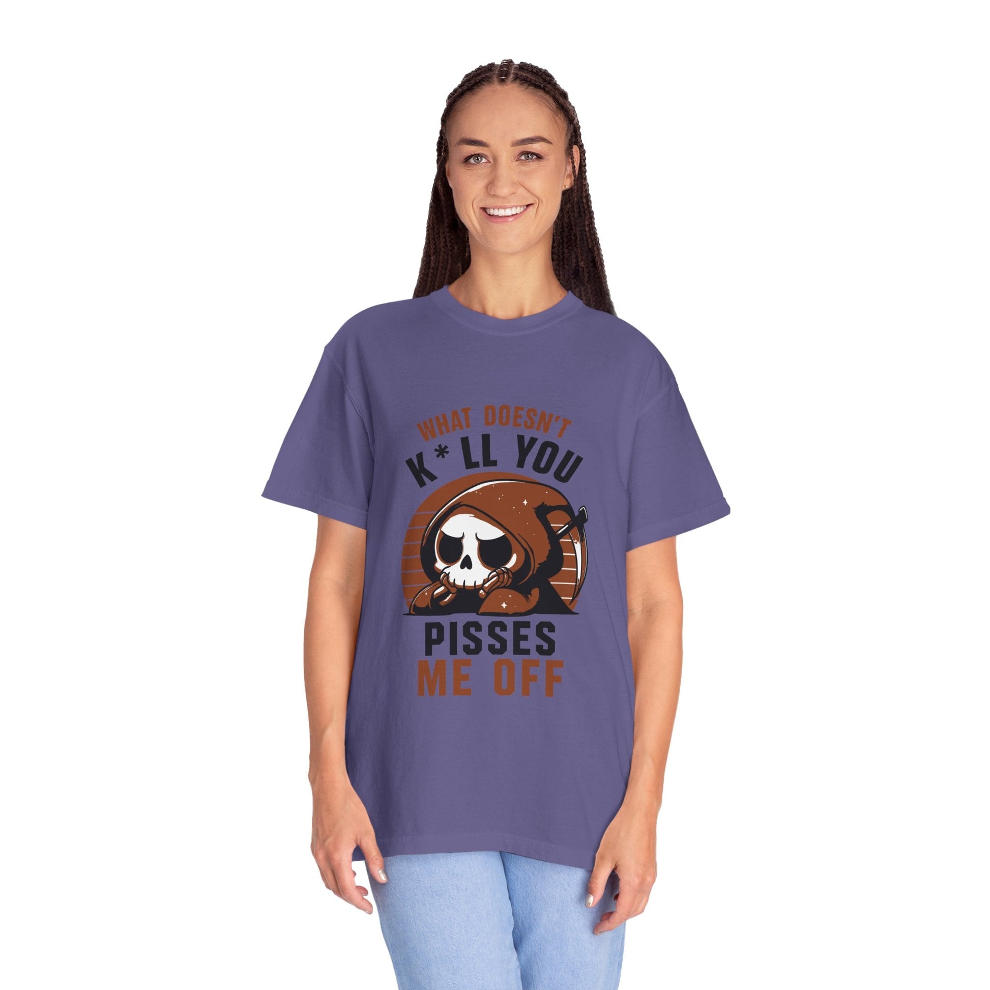 Dyed T-shirt – Snazzy Piss Me off Edition Printify