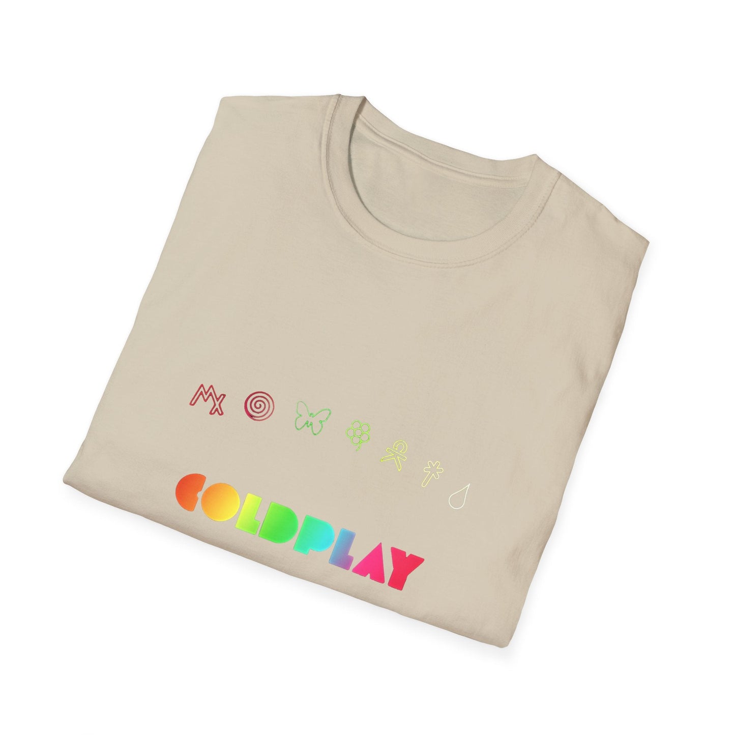 Unisex Softstyle T-Shirt Inspired by Coldplay’s Signage Printify