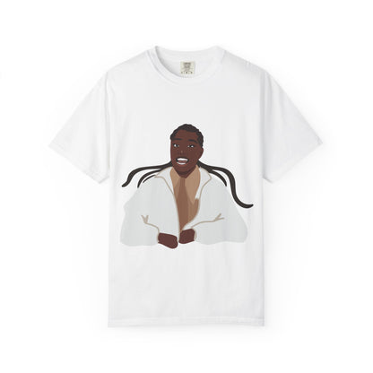 Vector Portrait Unisex Garment-Dyed T-shirt - snazzymerch