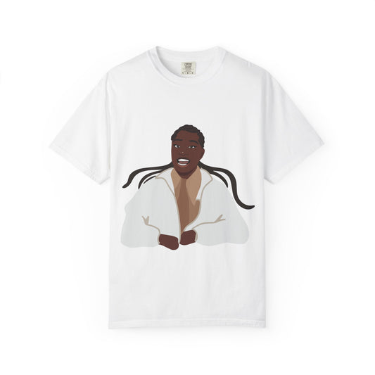 Vector Portrait Unisex Garment-Dyed T-shirt - snazzymerch