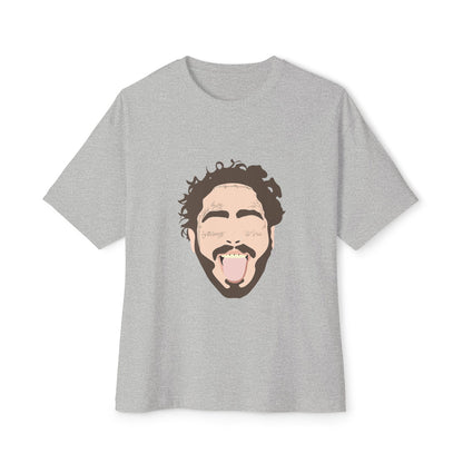 Minimalist Tongue Out Cartoon Face Unisex Oversized Boxy Tee Printify