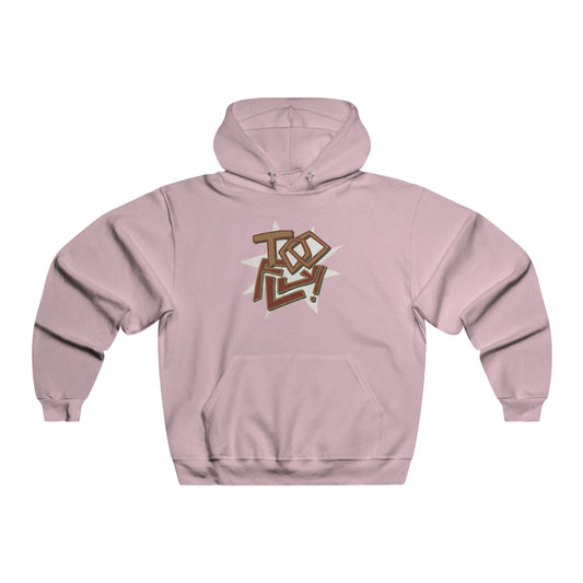 Geometric Lettering Men's NUBLEND® Hooded Sweatshirt - snazzymerch