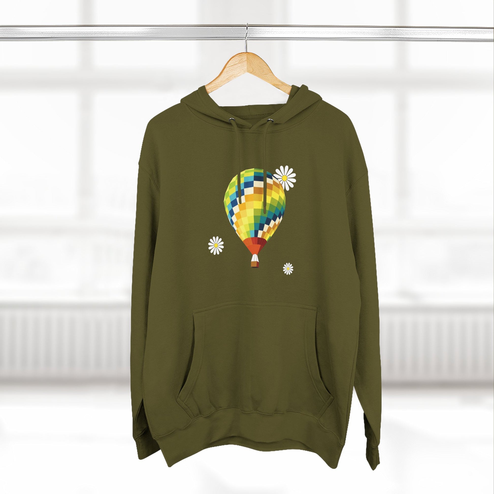 Dream Balloon GraphicThree-Panel Fleece Hoodie - snazzymerch